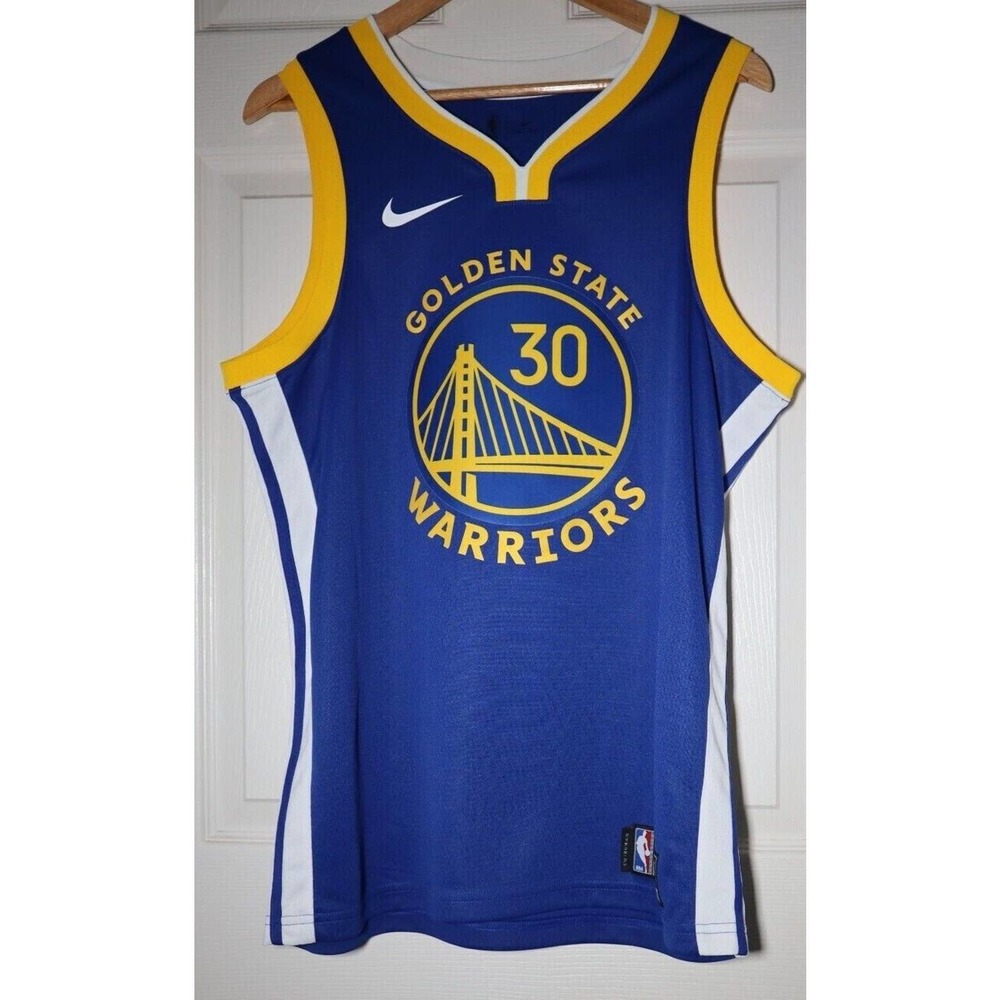 Custom Nike NBA Stephen Curry Jersey Golden State Warriors Size L